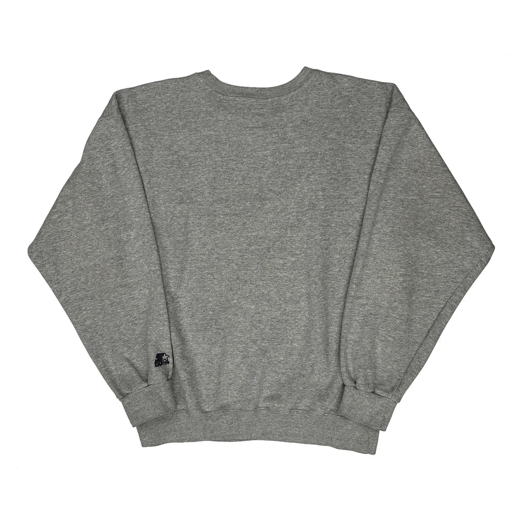 New Orleans Super Bowl Xxxi Starter Graphic Sweatshirt - Large Grey Cotton Blend - Image 2