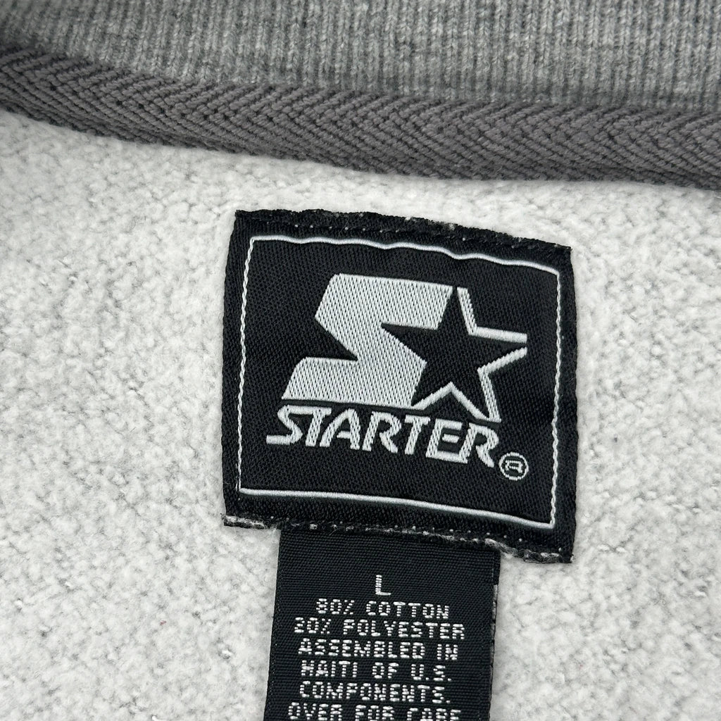 New Orleans Super Bowl Xxxi Starter Graphic Sweatshirt - Large Grey Cotton Blend - Image 3