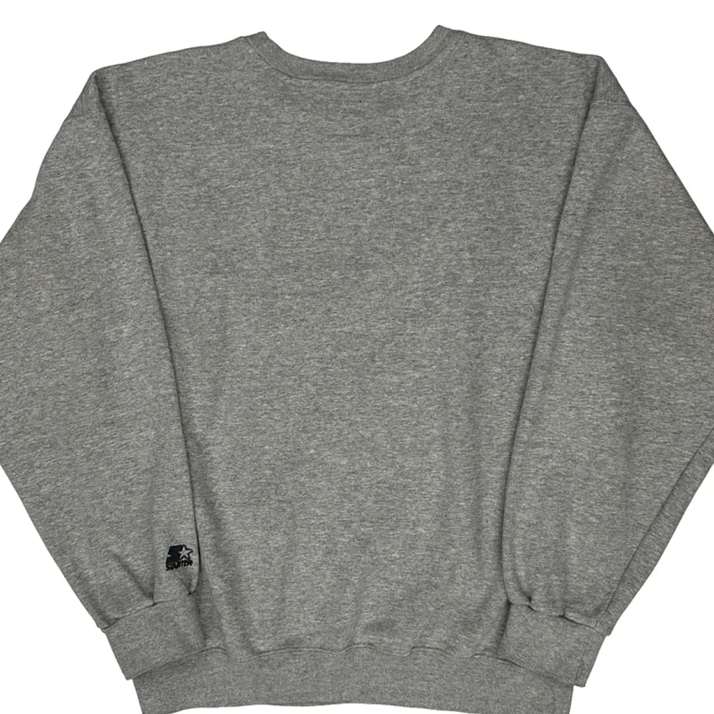 New Orleans Super Bowl Xxxi Starter Graphic Sweatshirt - Large Grey Cotton Blend - Image 7