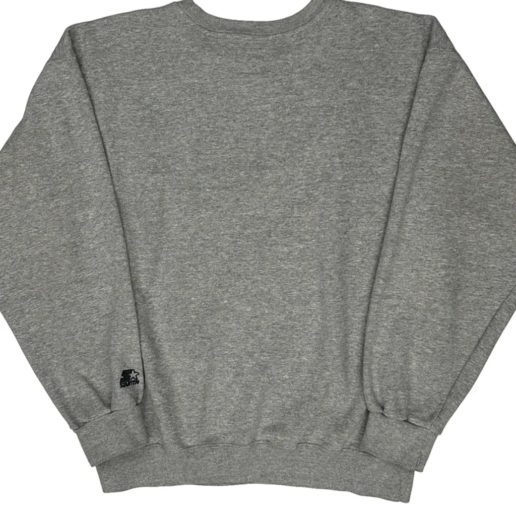 New Orleans Super Bowl Xxxi Starter Graphic Sweatshirt - Large Grey Cotton Blend - Image 8