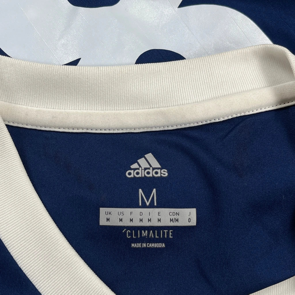 New United Adidas Football Shirt - Medium Blue Polyester - Image 3