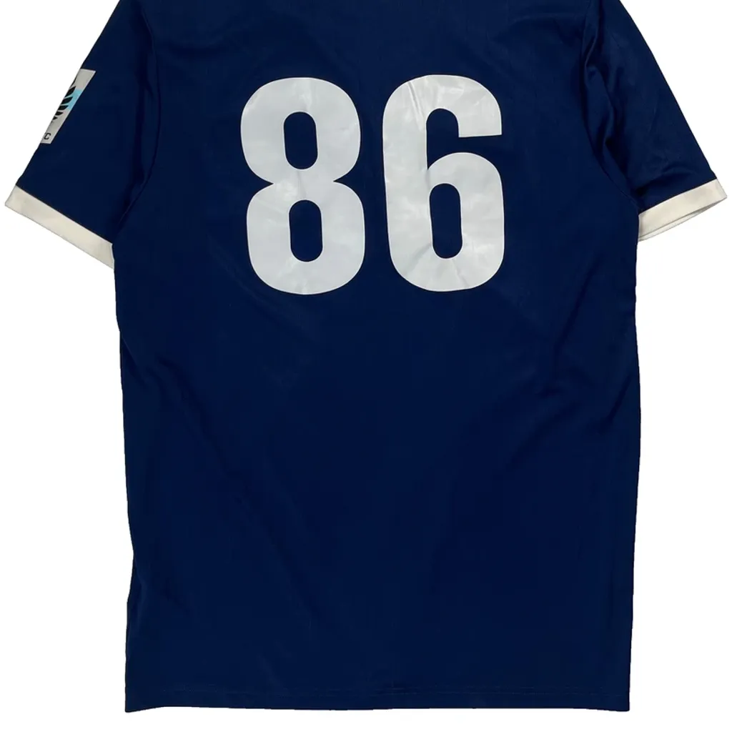 New United Adidas Football Shirt - Medium Blue Polyester - Image 7