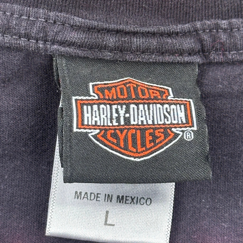 New York City Harley Davidson Tie-Dye T-Shirt - Large Multicoloured Cotton - Image 3