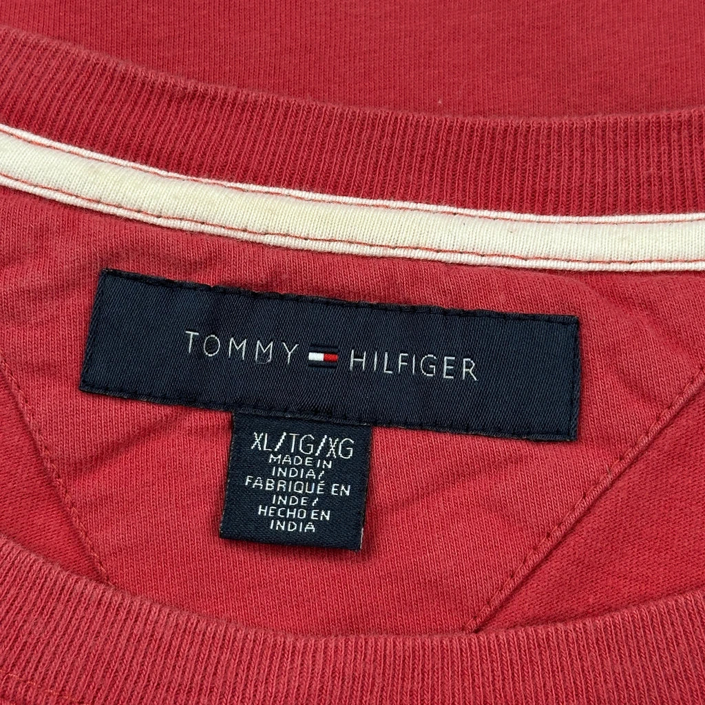 New York City Tommy Hilfiger Denim T-Shirt - XL Red Cotton - Image 3
