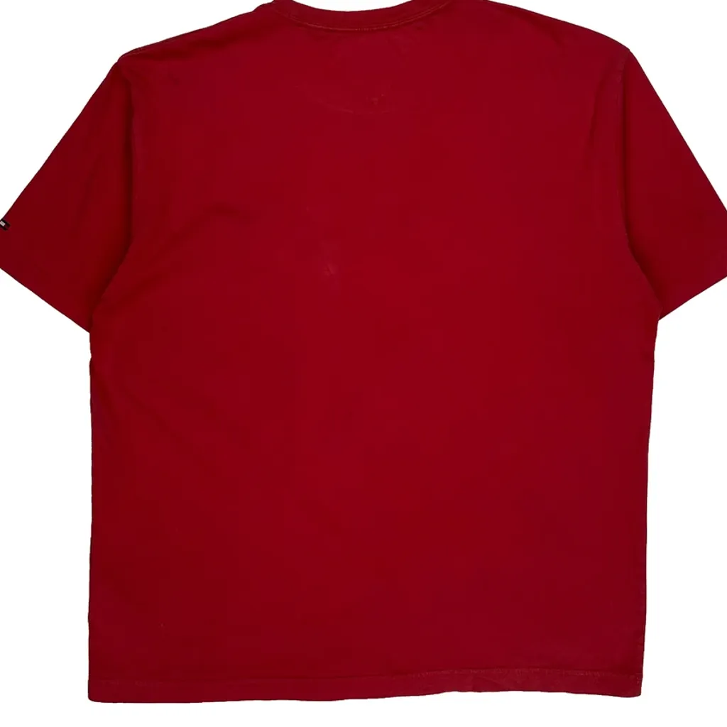 New York City Tommy Hilfiger Denim T-Shirt - XL Red Cotton - Image 7