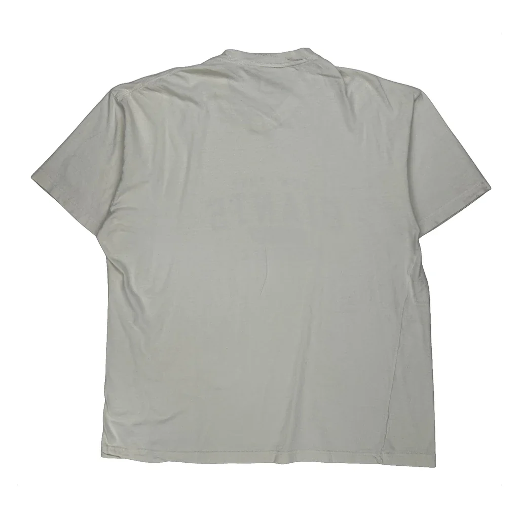 New York Giants Reebok Football T-Shirt - XL White Cotton - Image 2