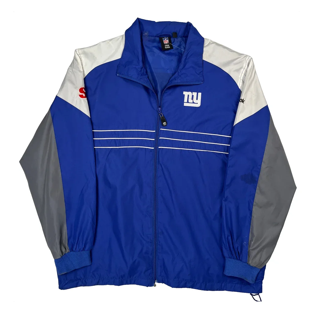 New York Giants Reebok Nfl Windbreaker - XL Blue Polyester