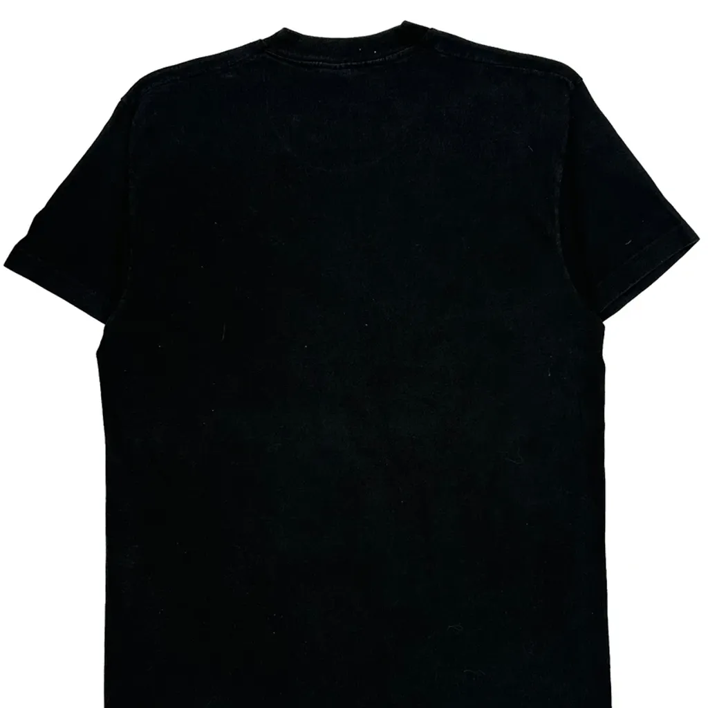 New York Skyline Fruit Of The Loom Single Stitch T-Shirt - Large Black Cotton - Image 6