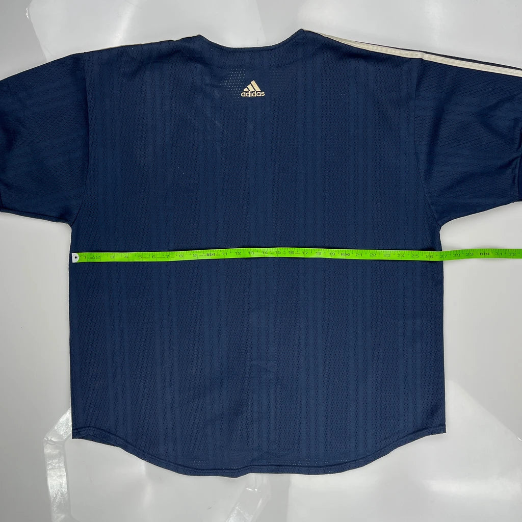 New York Yankees Adidas Jersey - 2XL Blue Polyester - Image 3