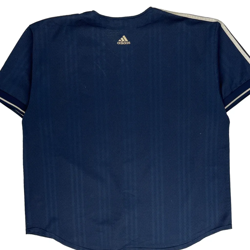 New York Yankees Adidas Jersey - 2XL Blue Polyester - Image 8