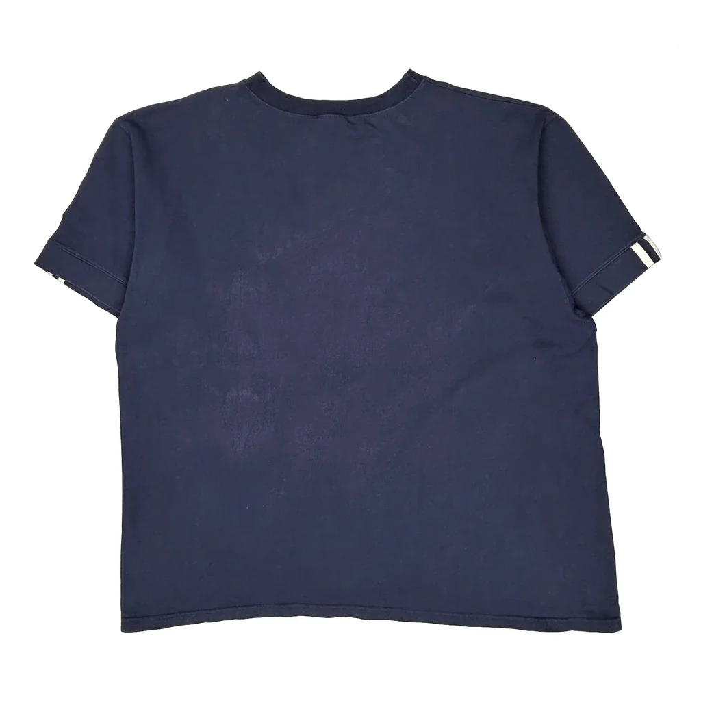 New York Yankees Adidas Graphic T-Shirt - 2XL Navy Cotton - Image 2