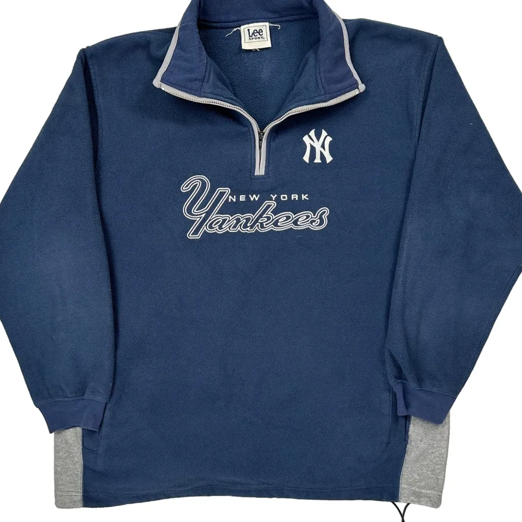 New York Yankees Lee Sport Mlb Fleece - Large Blue Polyester - Image 6