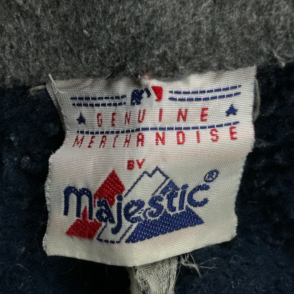 New York Yankees Majestic Collared Fleece - XL Navy Polyester - Image 4