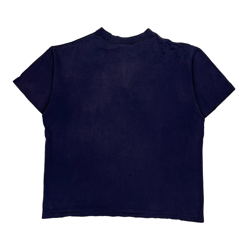 New York Yankees Nutmeg Graphic T-Shirt - XL Navy Cotton - Image 2