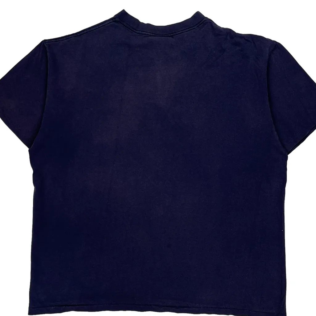 New York Yankees Nutmeg Graphic T-Shirt - XL Navy Cotton - Image 6
