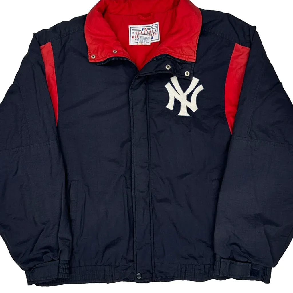 New York Yankees Starter Graphic Baseball Jacket - Large Navy Nylon - Image 5