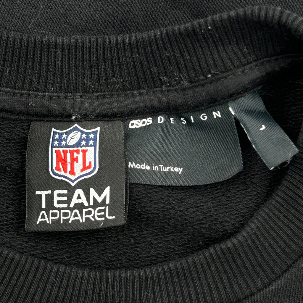 Nfl Asos Football Sweatshirt - Small Black Cotton - Image 3