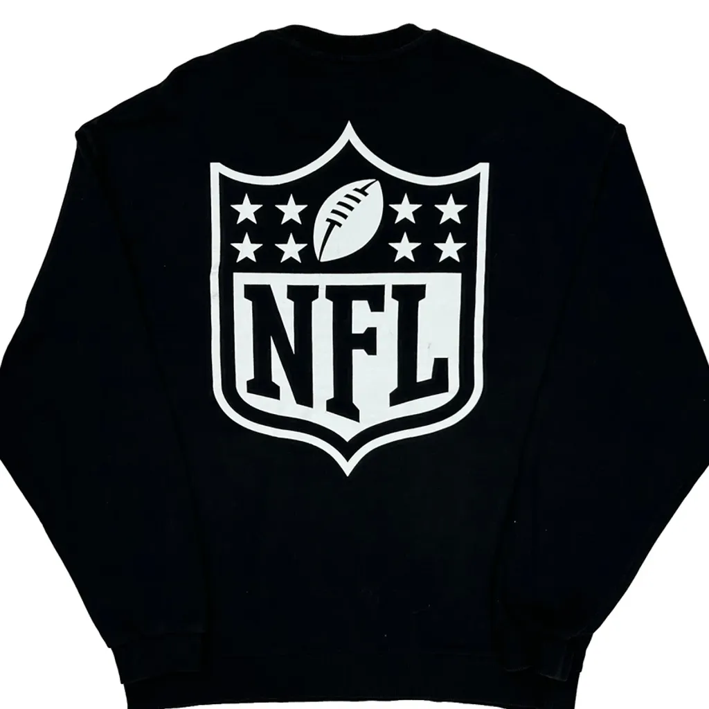 Nfl Asos Football Sweatshirt - Small Black Cotton - Image 7