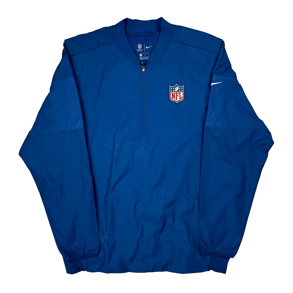 Nfl Nike Windbreaker - Large Blue Polyester