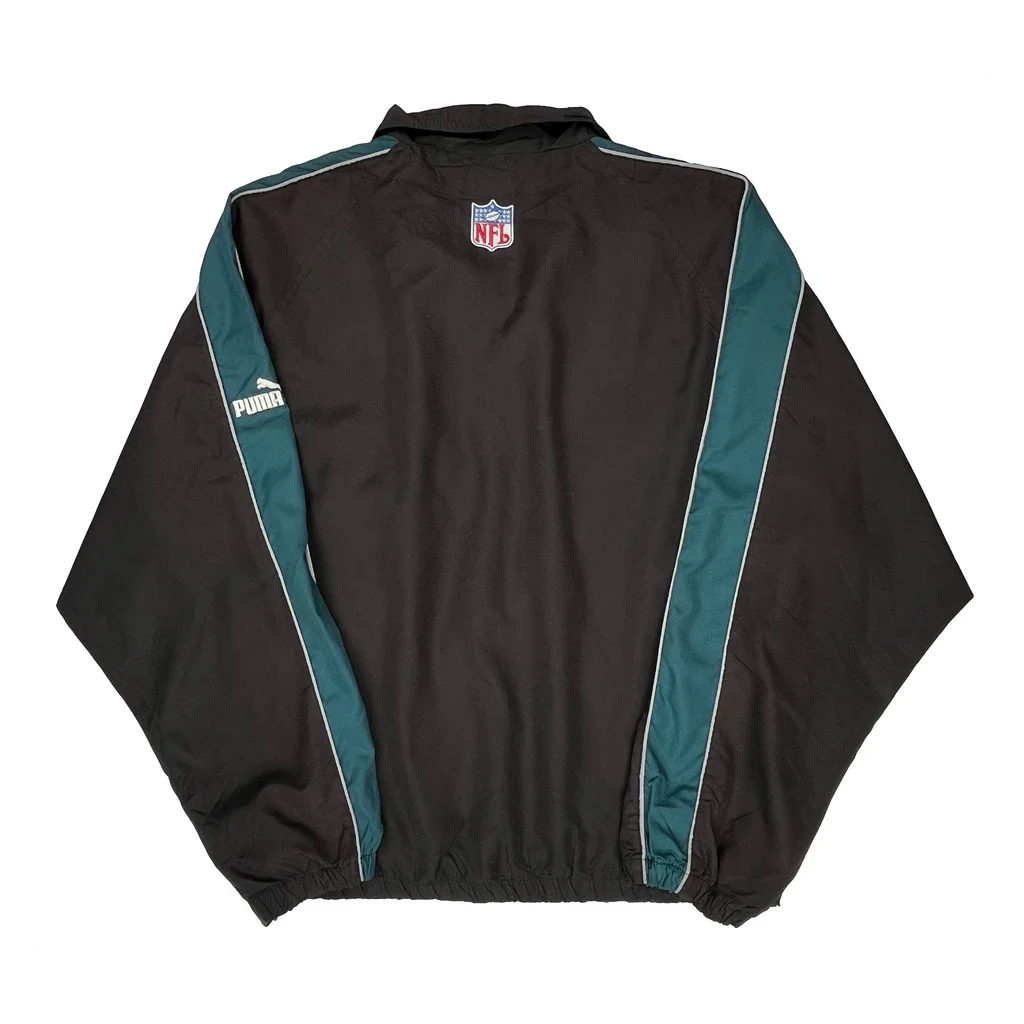 Nfl Puma Football Track Jacket - Medium Black Polyester - Image 2