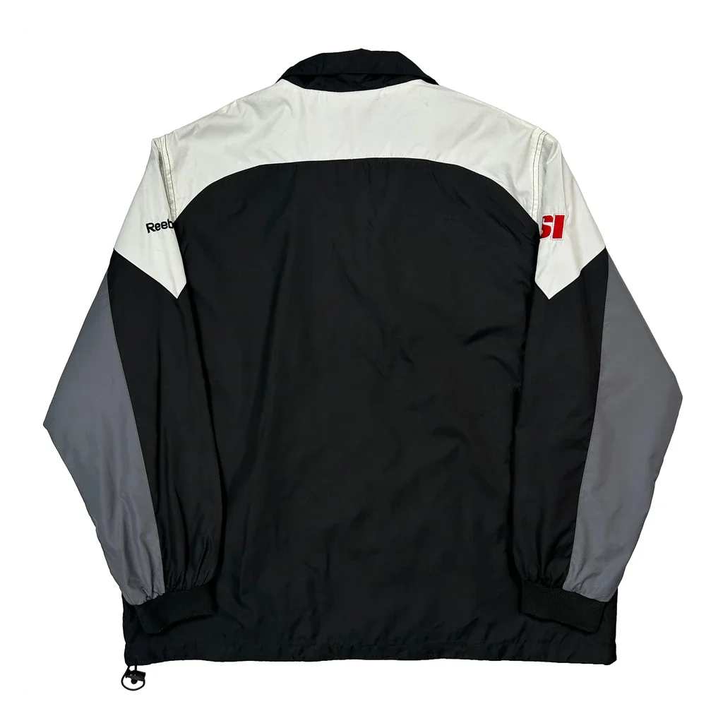 Nfl Team Apparel Reebok Windbreaker - XL Black Polyester - Image 2
