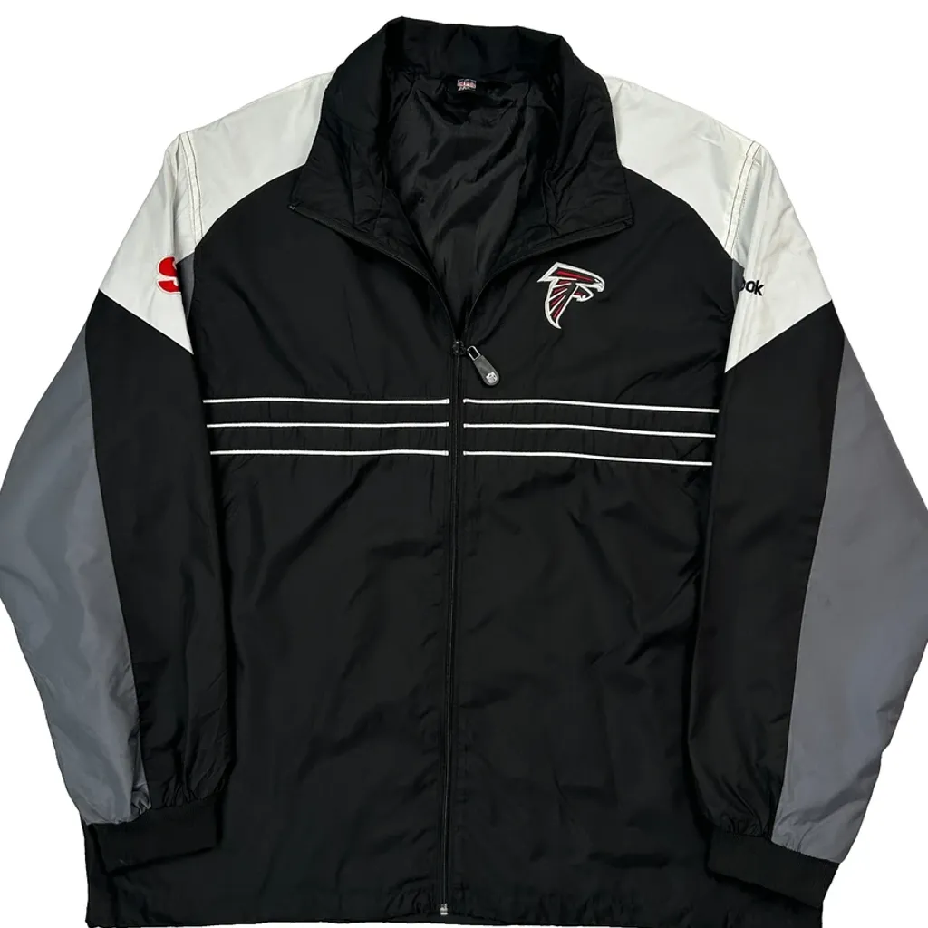 Nfl Team Apparel Reebok Windbreaker - XL Black Polyester - Image 4