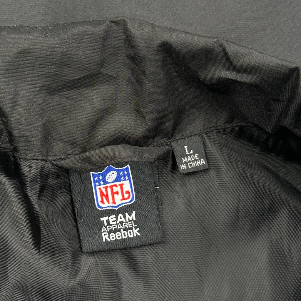 Nfl Team Reebok Football Windbreaker - Large Black Polyester - Image 3