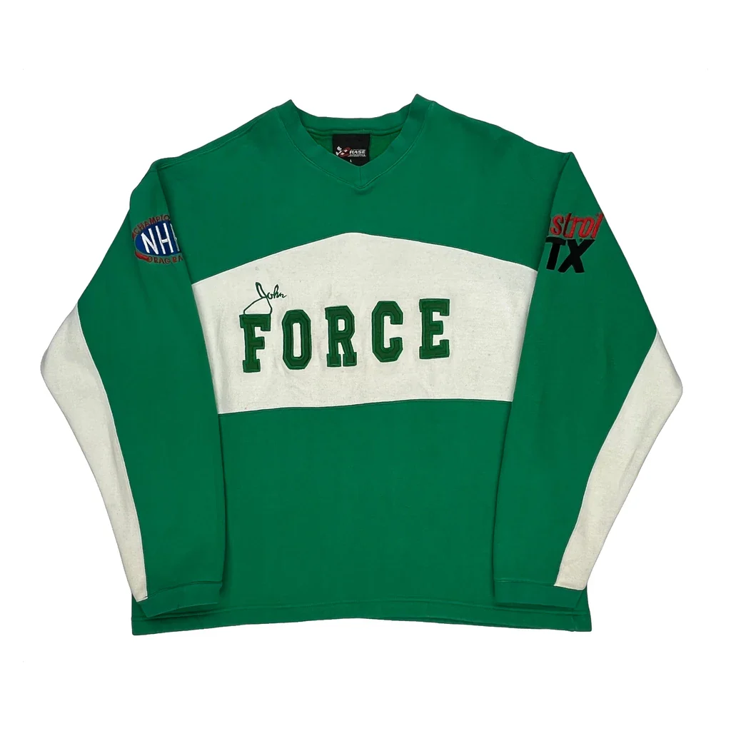 Nhra Racing Chase Authentics Graphic Long Sleeve T-Shirt - Large Green Cotton
