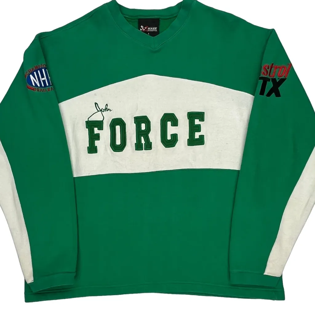 Nhra Racing Chase Authentics Graphic Long Sleeve T-Shirt - Large Green Cotton - Image 5
