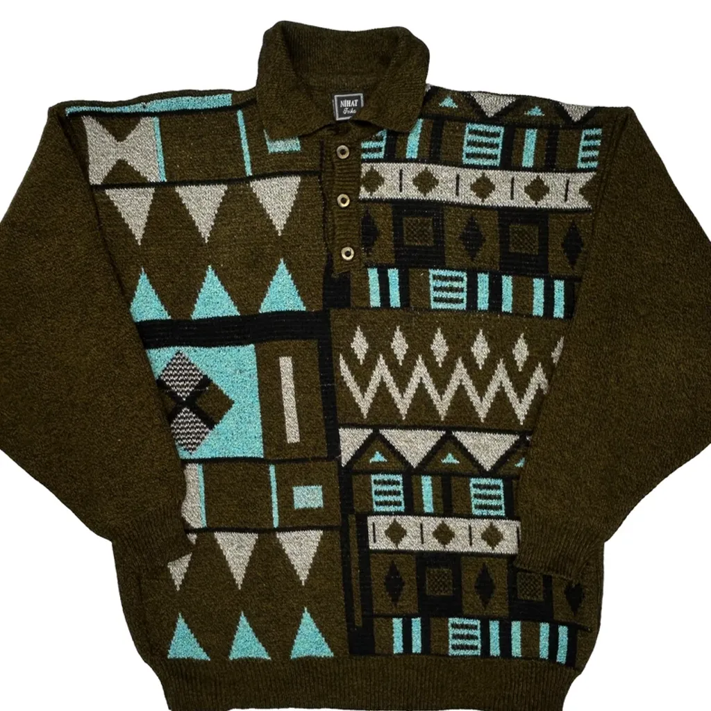 Nihat Sweater - Medium Brown Wool Blend - Image 6