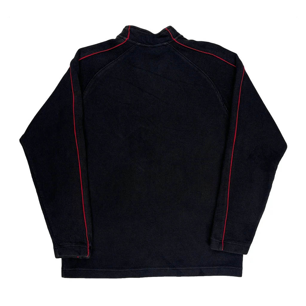 Nike 1/4 Zip - Medium Black Cotton - Image 2
