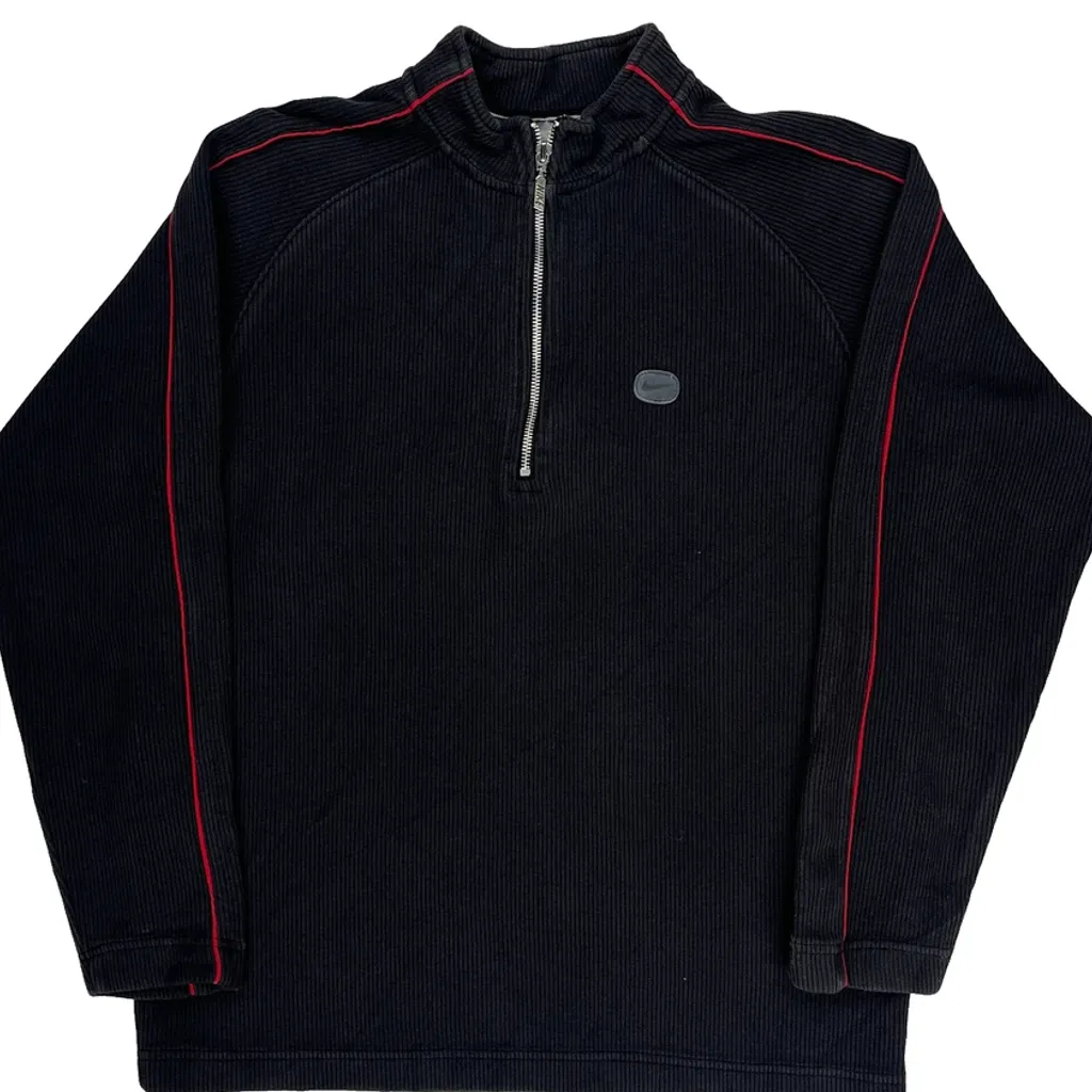 Nike 1/4 Zip - Medium Black Cotton - Image 5