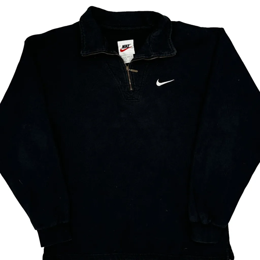 Nike 1/4 Zip - Small Black Cotton - Image 4