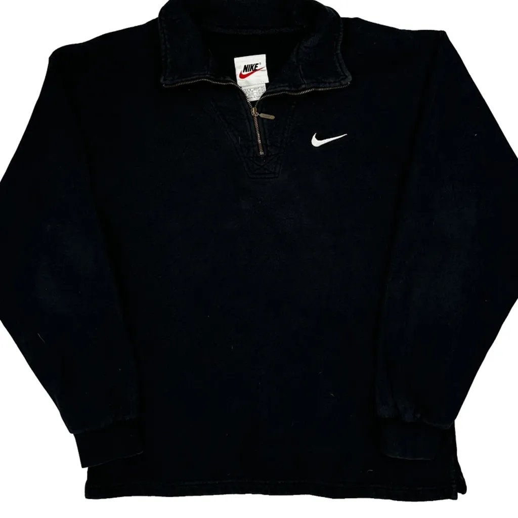 Nike 1/4 Zip - Small Black Cotton - Image 5