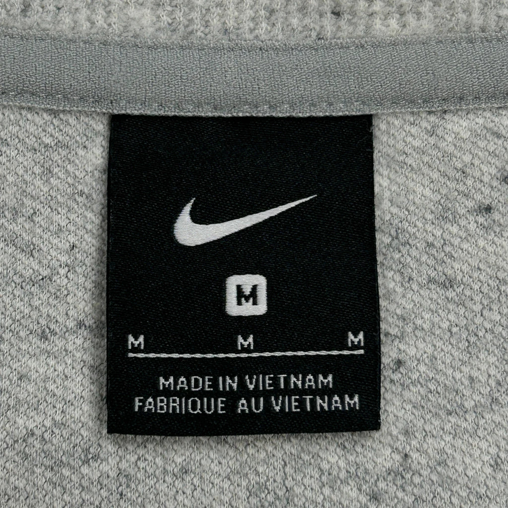 Nike 1/4 Zip - Medium Grey Cotton Blend - Image 3