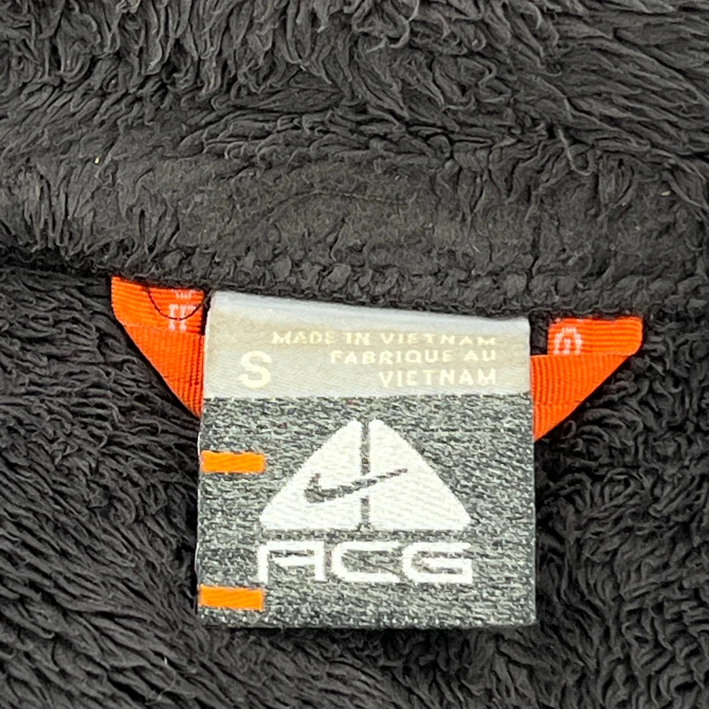 Nike Acg Fleece Jacket - Small Black Polyester - Image 3