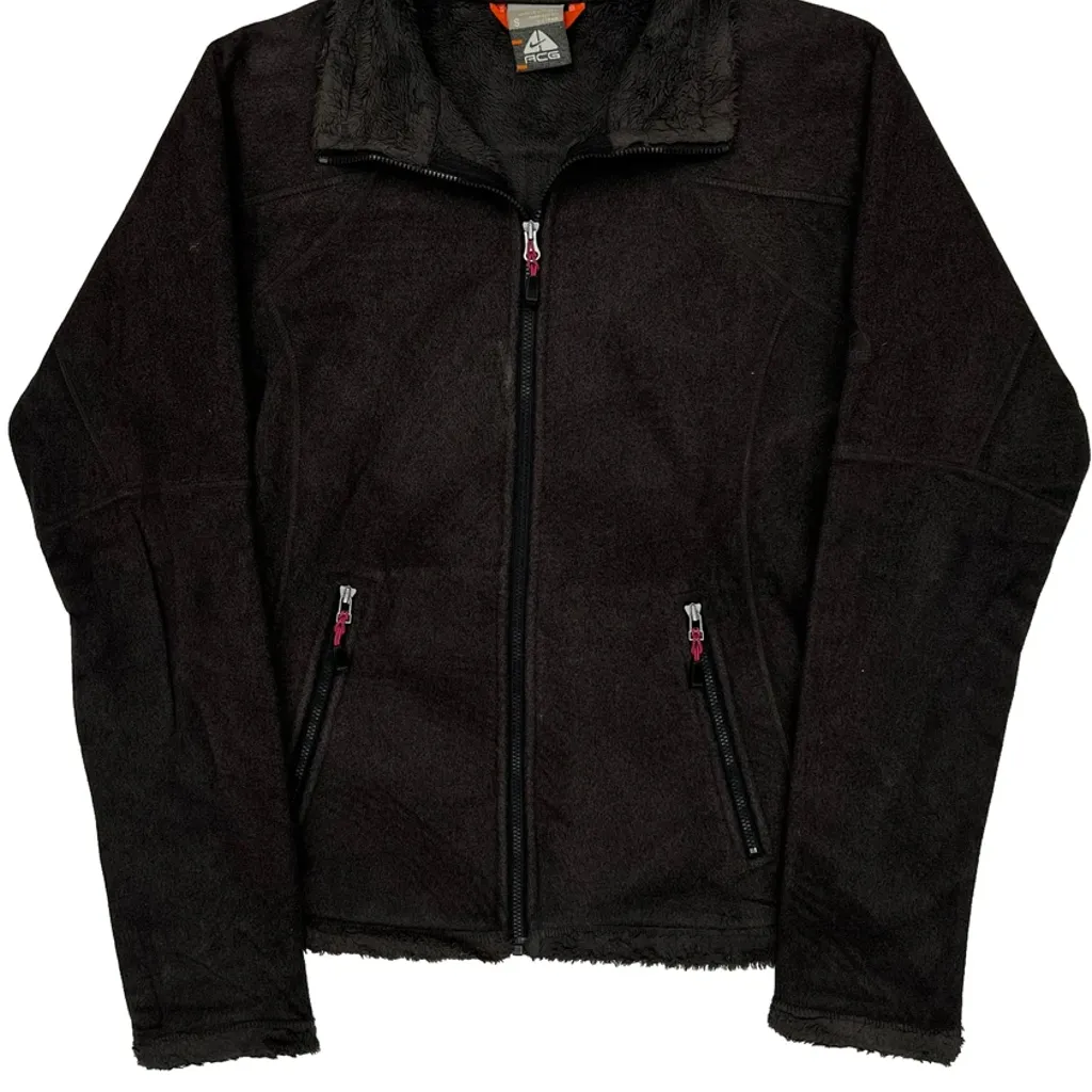 Nike Acg Fleece Jacket - Small Black Polyester - Image 5