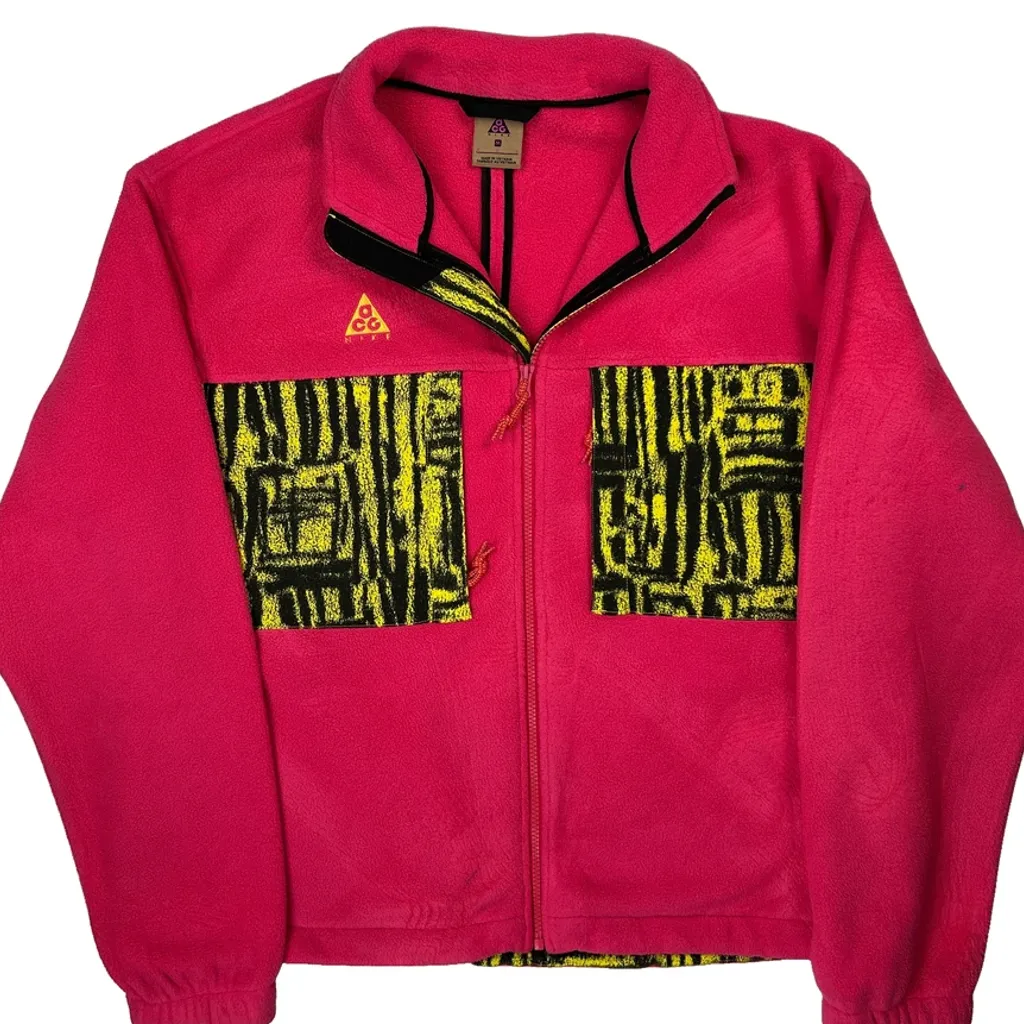 Nike Acg Fleece Jacket - Medium Pink Polyester - Image 5