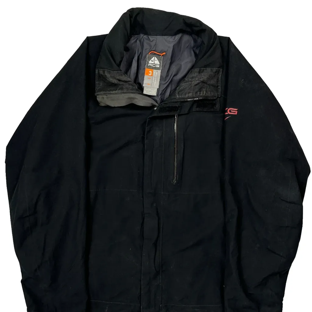 Nike Acg Jacket - Large Black Polyester - Image 4