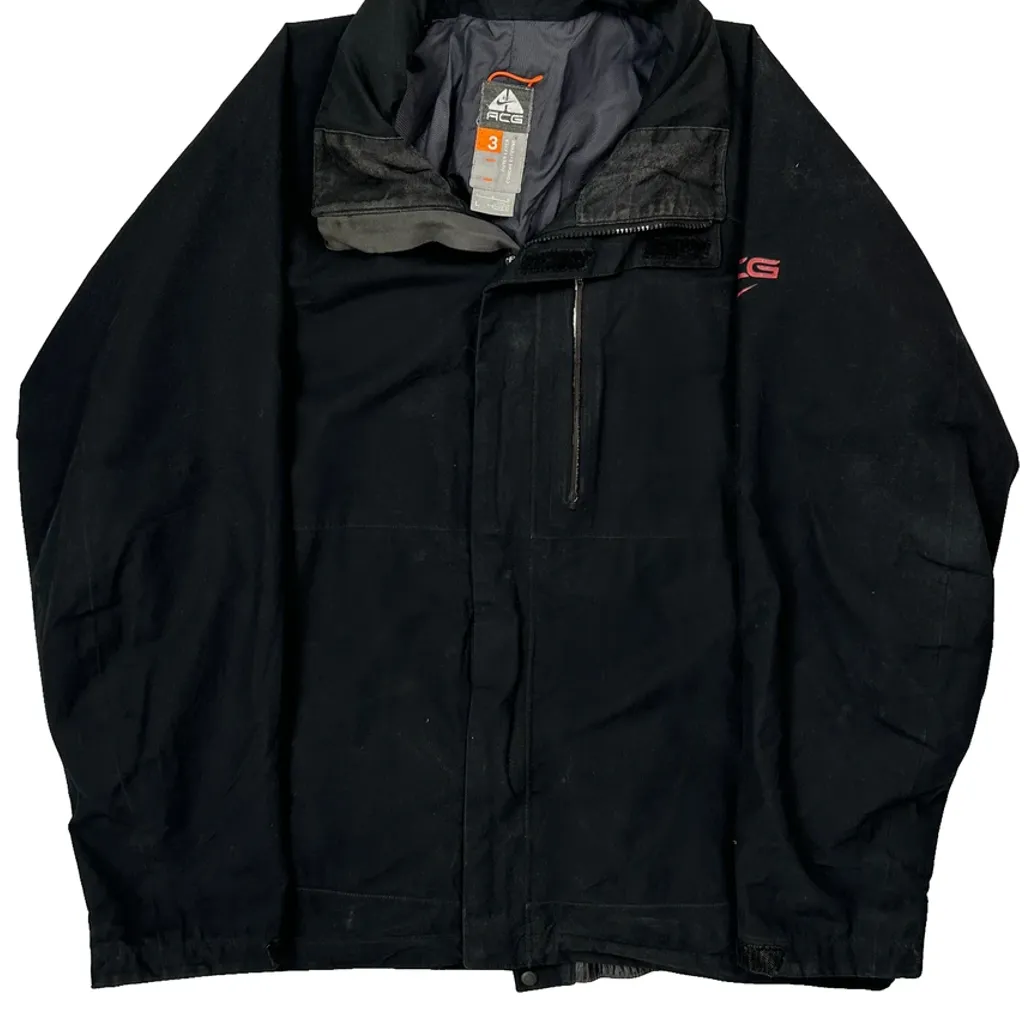 Nike Acg Jacket - Large Black Polyester - Image 5