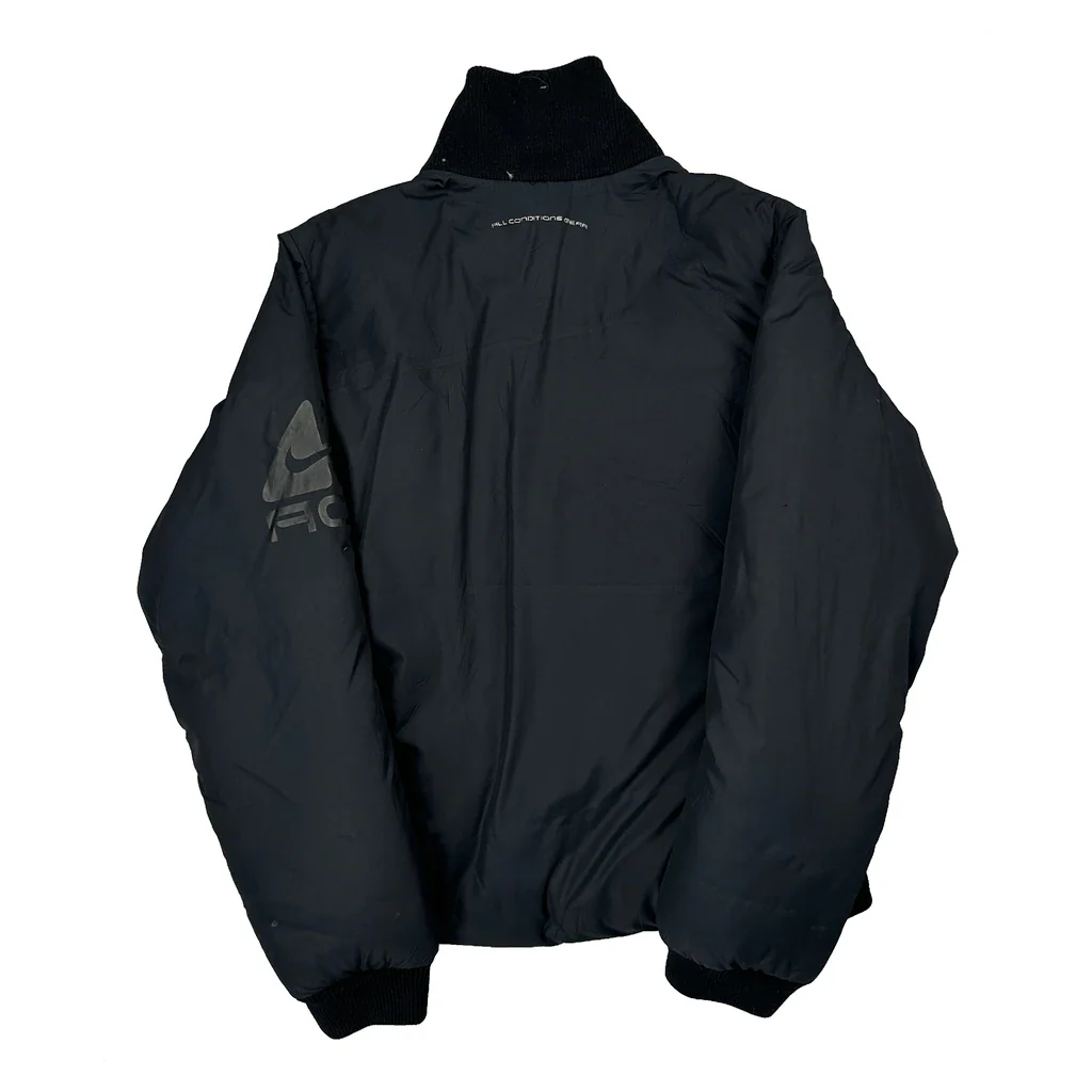 Nike Acg Reversible Bomber Puffer - Medium Black Polyester - Image 2