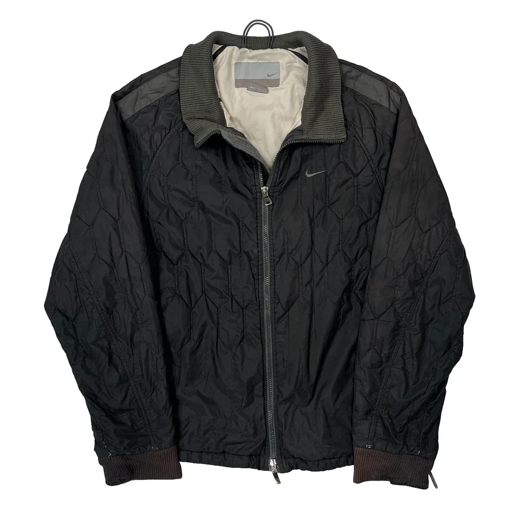 Nike Bomber Jacket - Medium Black Polyester