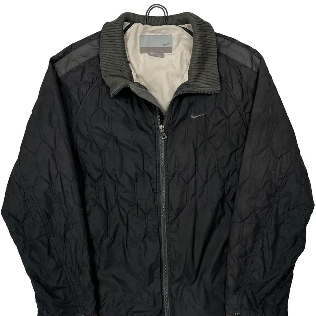 Nike Bomber Jacket - Medium Black Polyester - Image 5