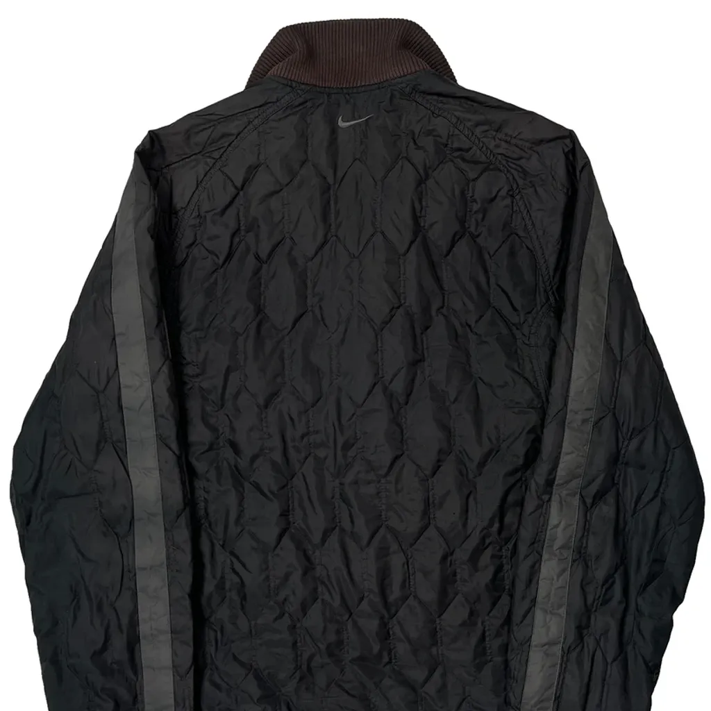 Nike Bomber Jacket - Medium Black Polyester - Image 6