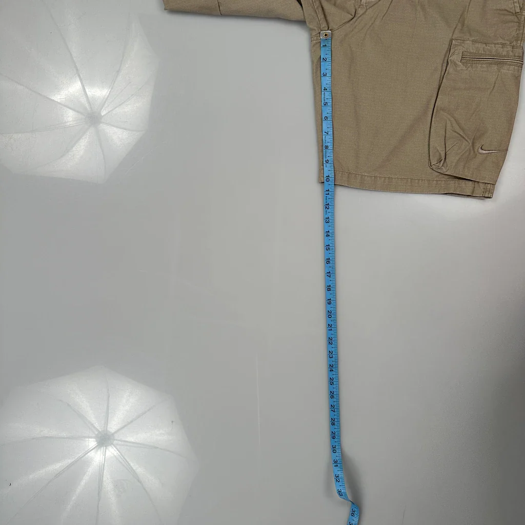 Nike Cargo Shorts - 38W 9L Beige Cotton - Image 6