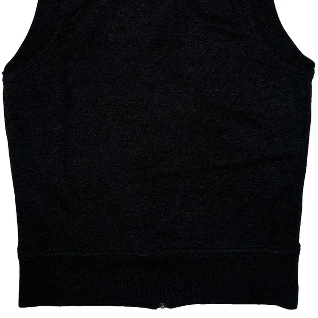 Nike Fleece Gilet - Large Black Cotton Blend - Image 7