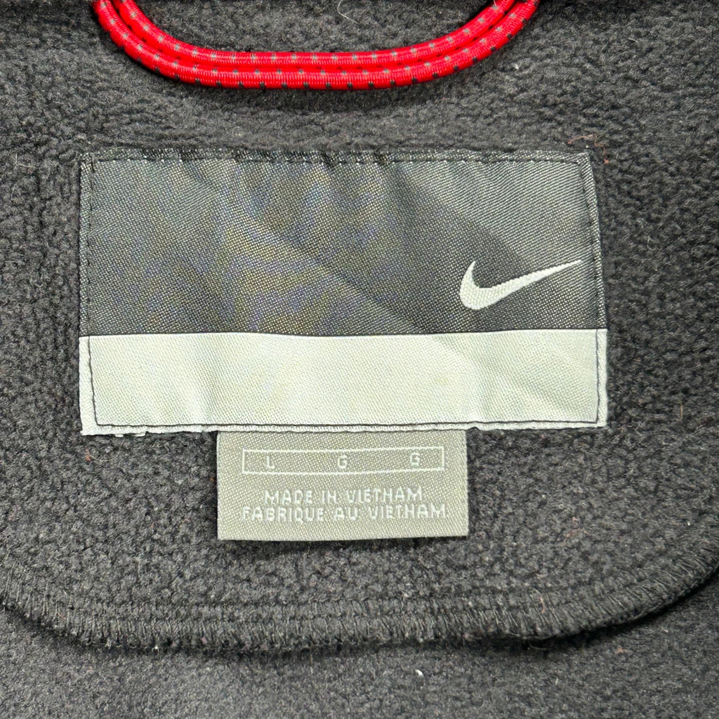 Nike Fleece Jacket - Large Black Polyester - Image 3