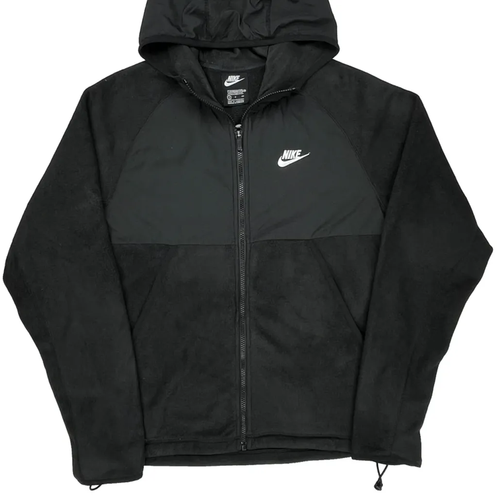 Nike Fleece Jacket - Small Black Polyester - Image 4