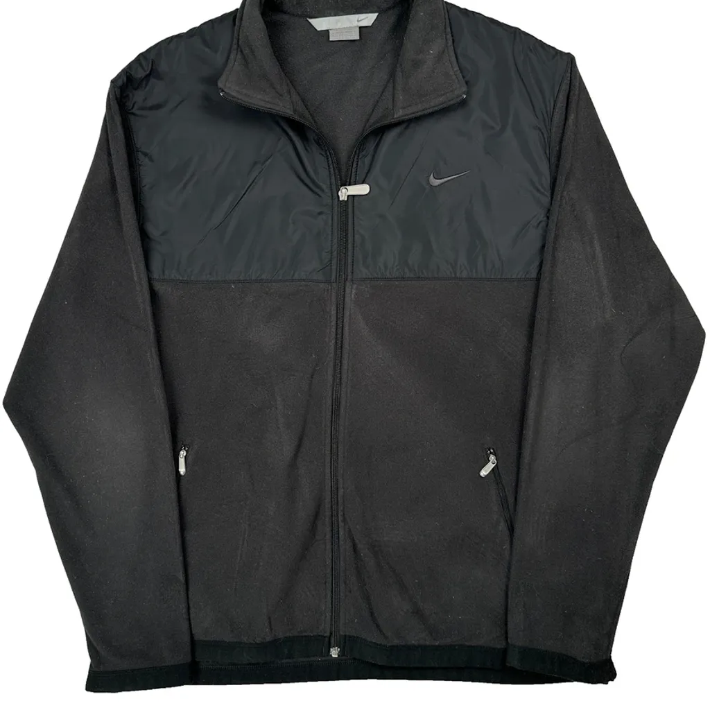 Nike Fleece Jacket - XL Black Polyester - Image 5