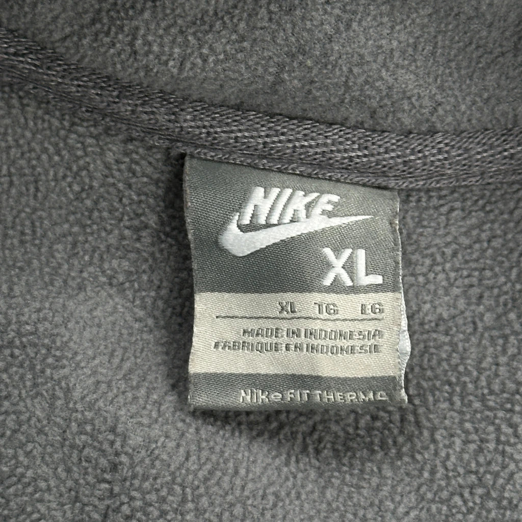 Nike Fleece Jacket - XL Grey Polyester - Image 3